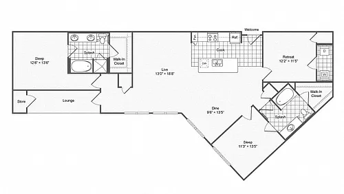 Floor plan B10 Office/Den