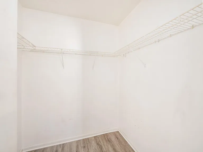 Walkin closet in Master Bedroom