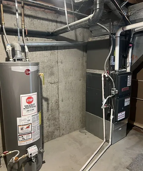 NEW WATER HEATER, FURNACE AND CENTRAL A/C.