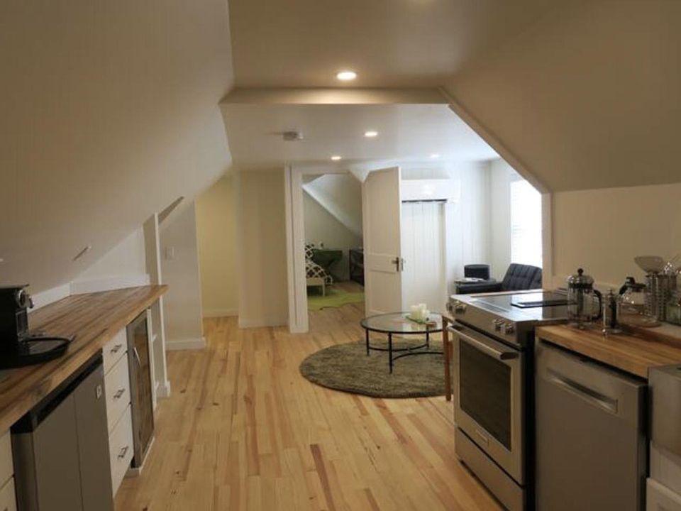 view from back of apartment facing bedroom
