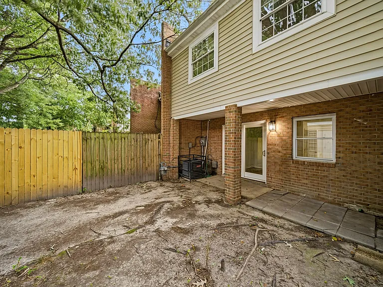 Backyard covered porch