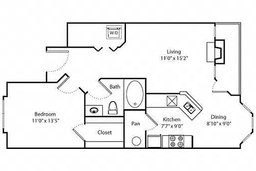 Floor plan Oak A1