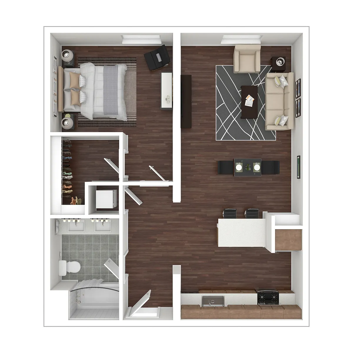 Floor plan 1 Bedroom