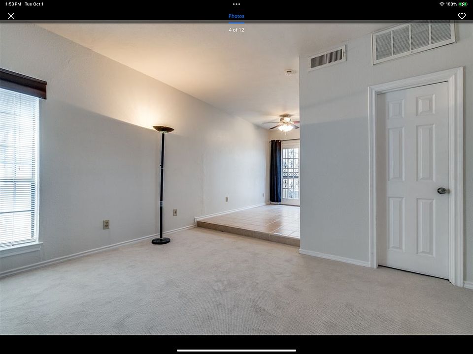 Living area into dining area
