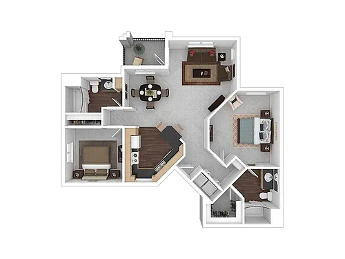 Floor plan 2X2-1135