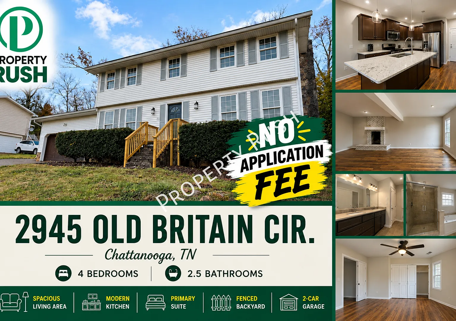 2945 Old Britain Cir. - Gorgeous 4 Bed/2.5 Bath Rental Home In East Brainerd! $2,395/Mo. * App Fe... — Photo 1