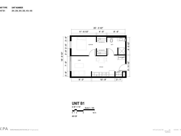 Unit B1 Floor Plan Unit B1 Floor Plan