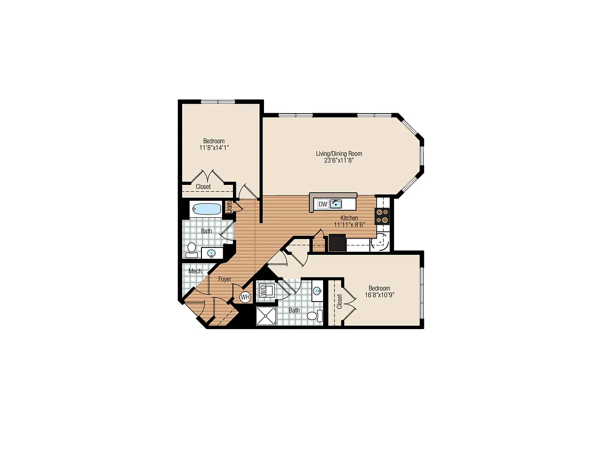 Floor plan 2 Bedroom