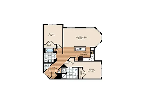 Floor plan 2 Bedroom