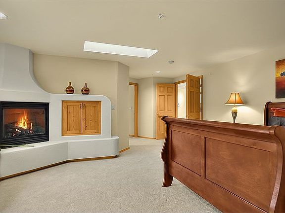 Master Bed With Fireplace