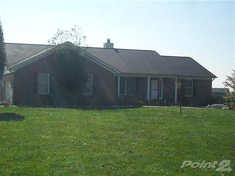 Full Brick on this mini farm!  Plenty of room to roam here.  25+ acres of gently rolling land.
