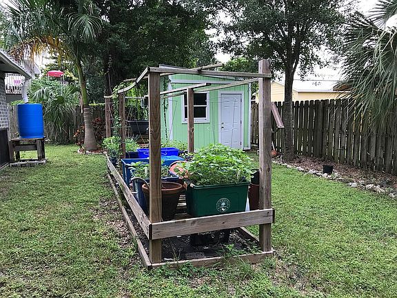 vegetable garden and studio,