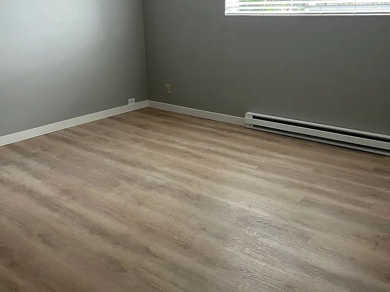 This is the larger of the two bedrooms
