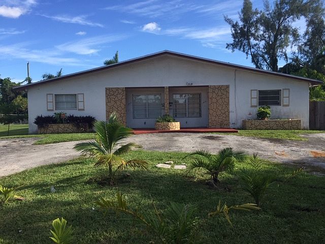 Front of duplex which faces north.