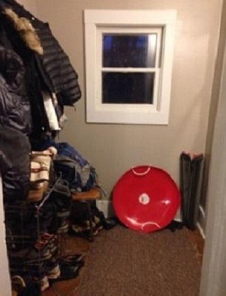 Standing in kitchen looking toward the entry.
