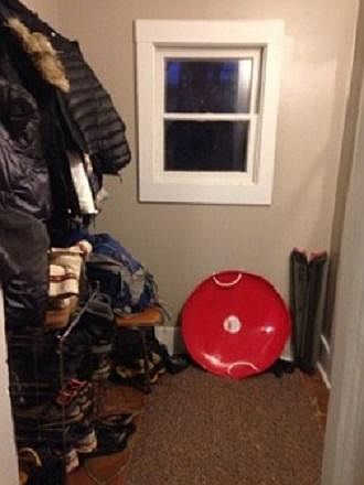 Standing in kitchen looking toward the entry.