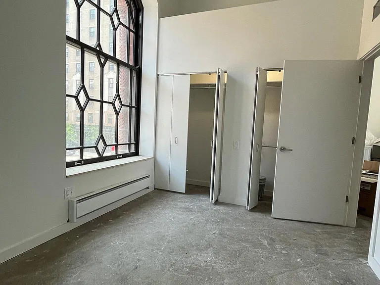 Second floor apartments with 16 foot ceilings!