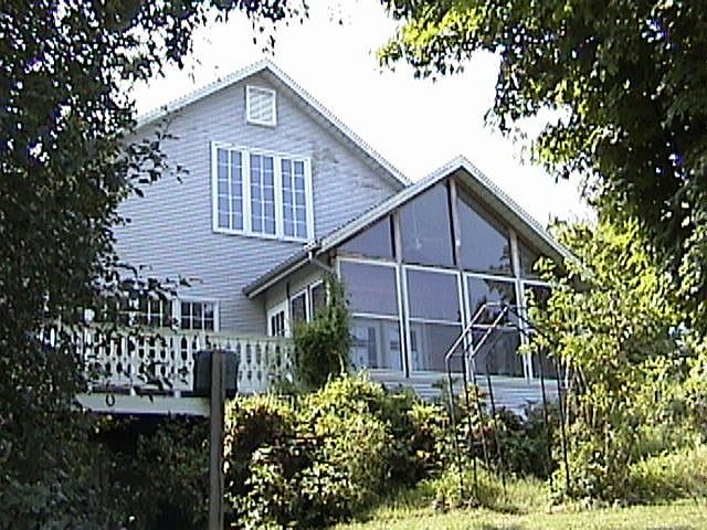 Large home overlooking lake