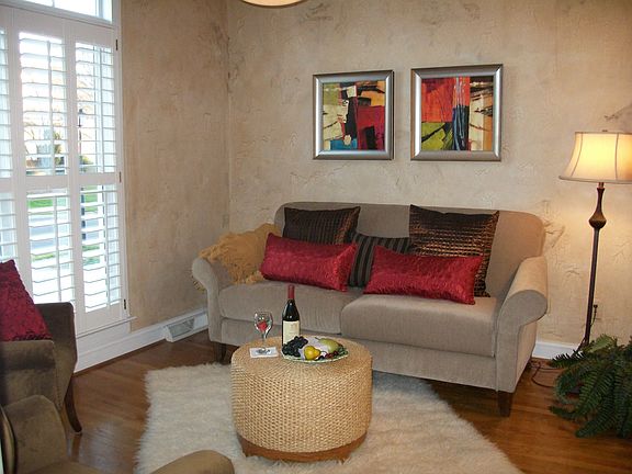 Sitting area off of kitchen can also be a breakfast area 