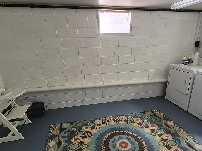 Laundry and storage room