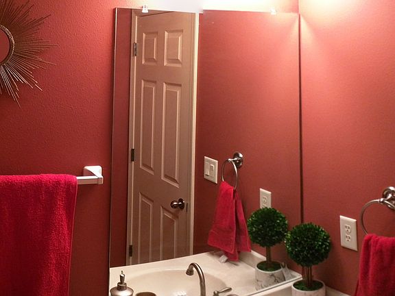 Restroom near kitchen