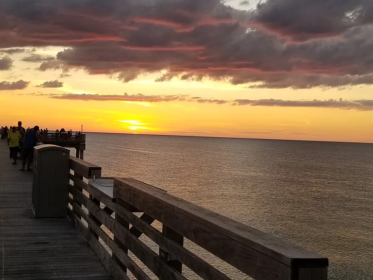 Sharkey's Pier at Broward Beach in Venice. One of many nearby beaches for the full enjoyment of the Florida life-style.