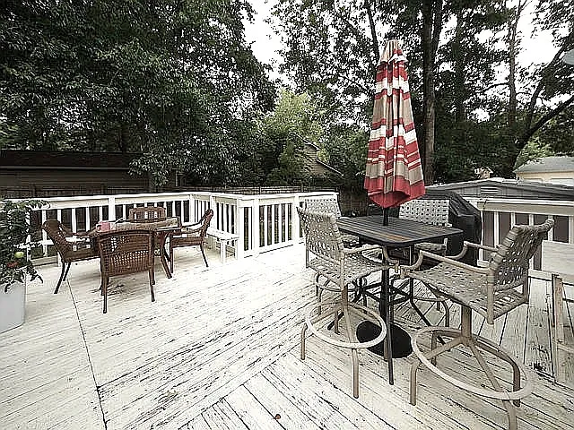Deck being replaced with duplicate layout