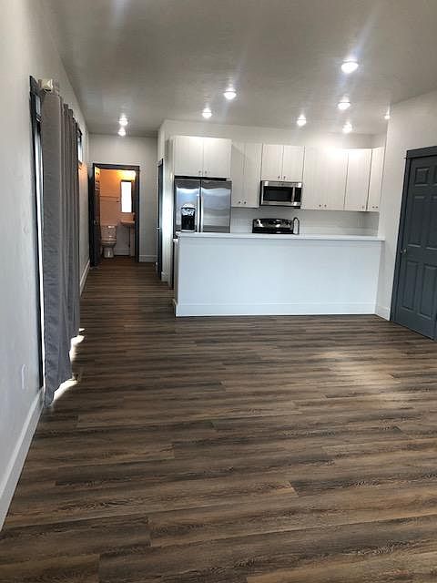 Living room and kitchen