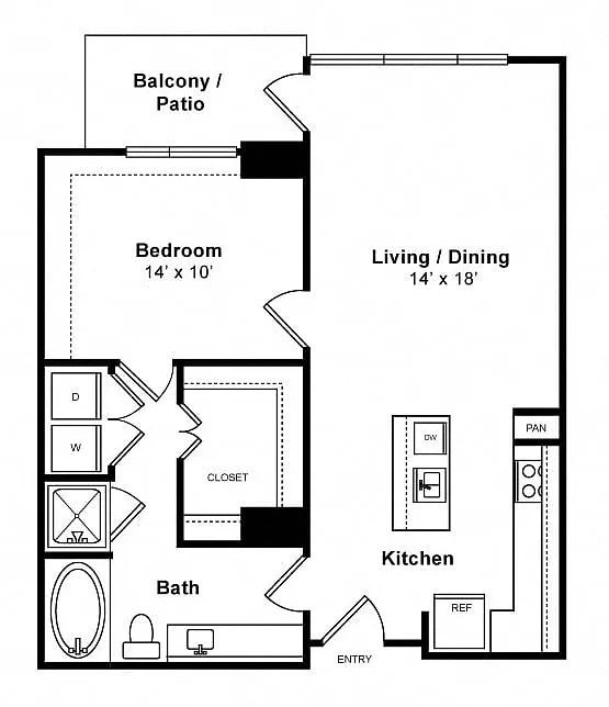 Floor plan Solitude - High-Rise