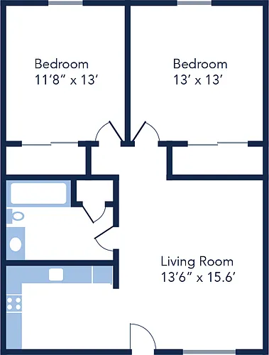 Floor plan 2 Bedroom