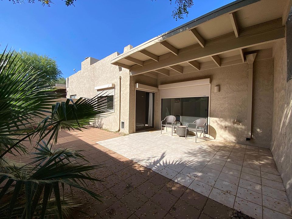 Large patio in private yard