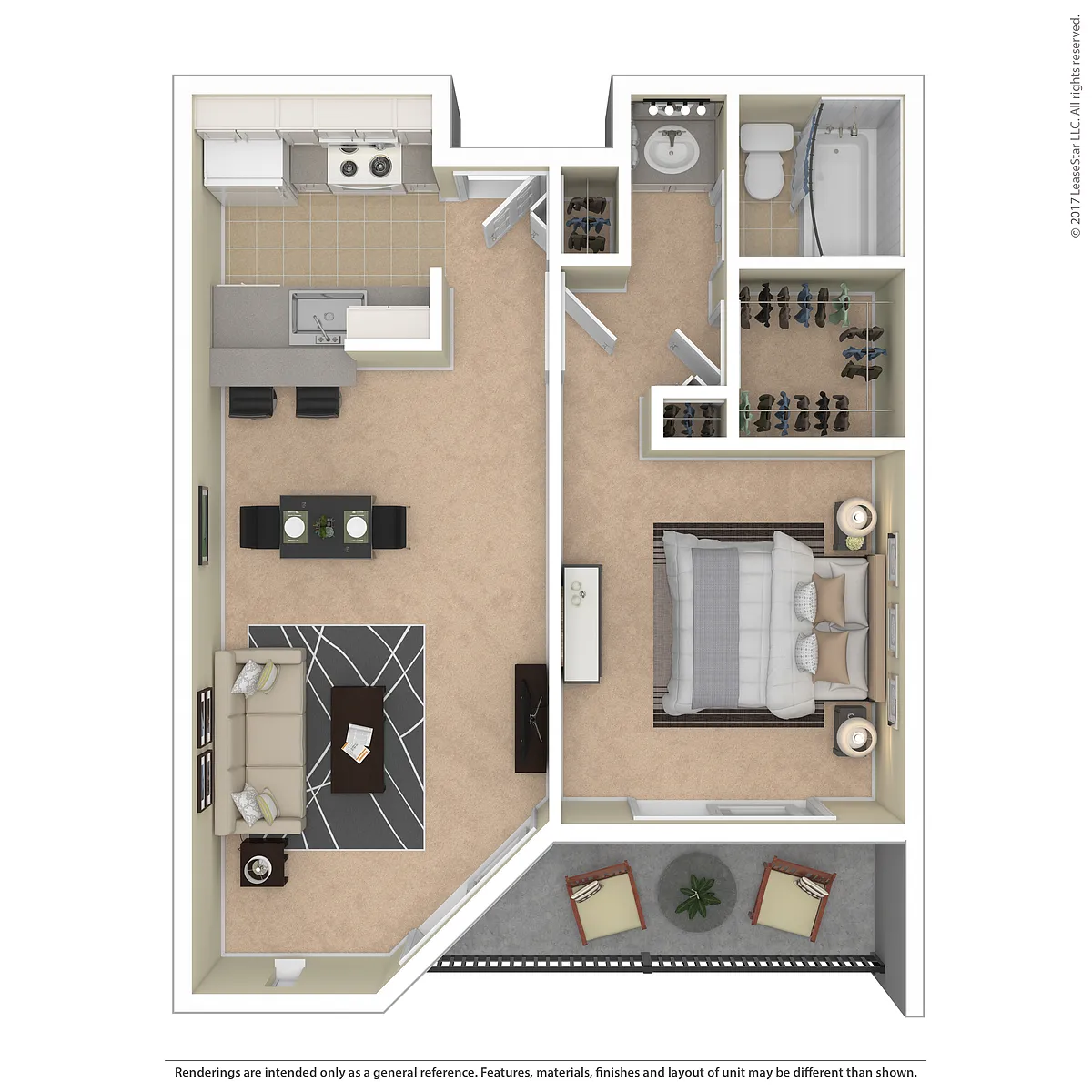 Floor plan 1x1A