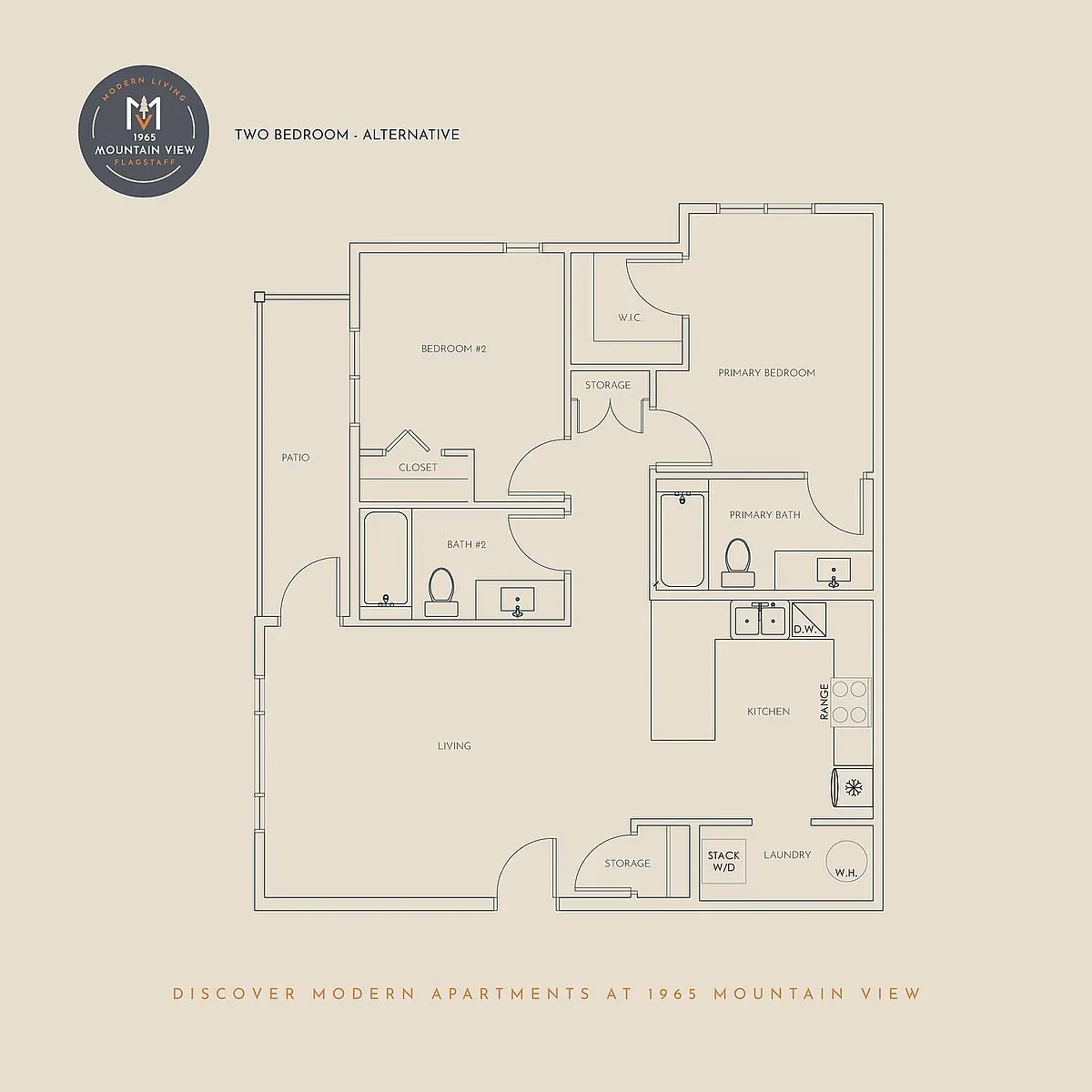 Floor plan 2 Bedroom ALT