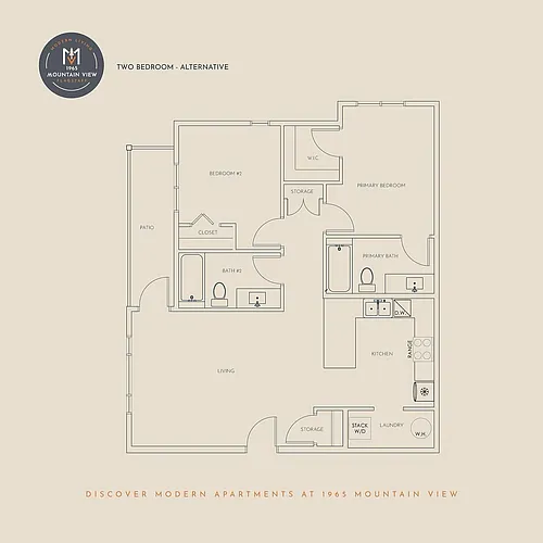 Floor plan 2 Bedroom ALT
