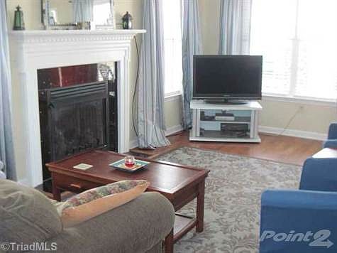 Living Room with Gas Logs