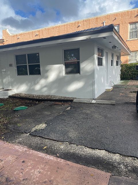 side entrance to property from parking