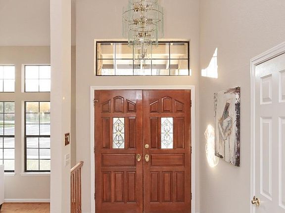 Double-door entrance, big hallway