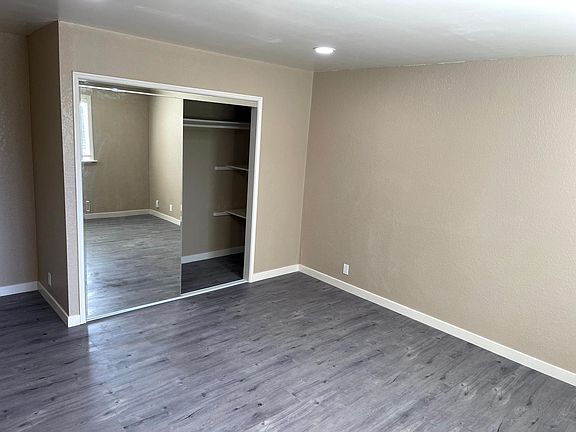 Bedroom with walk in closet