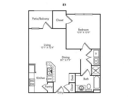 Floor plan E1