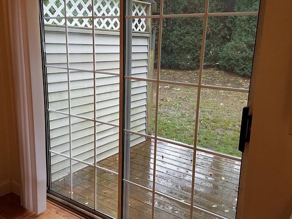 Out the kitchen window looking at the deck