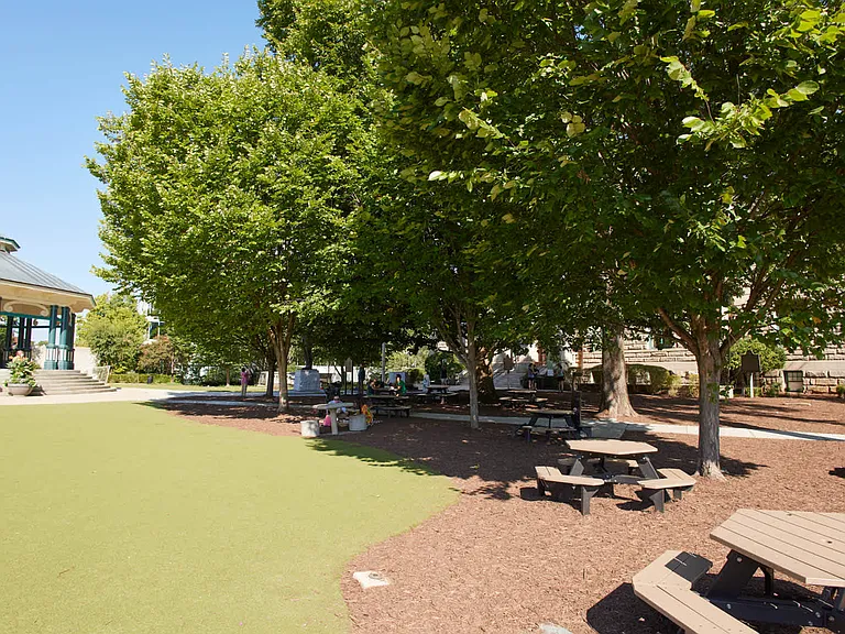 Picnic by the gazebo