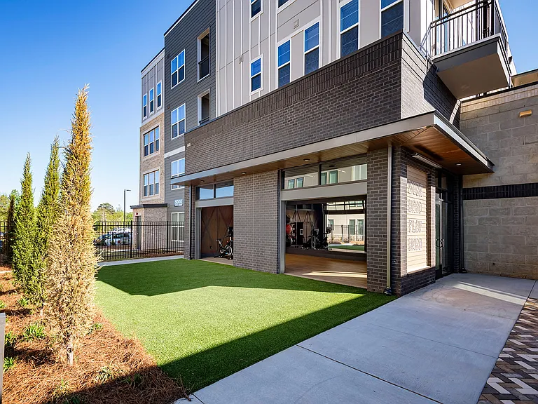 Yoga Studio with Outdoor Fitness Lawn