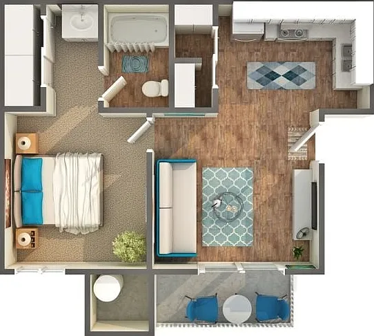 Chestnut 1-Bedroom Chestnut 1-Bedroom