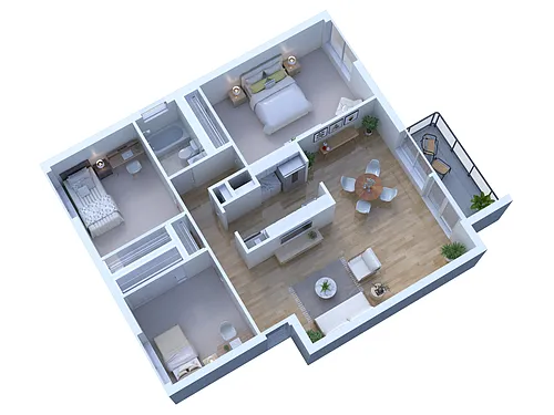 Floor plan 3 Bedroom