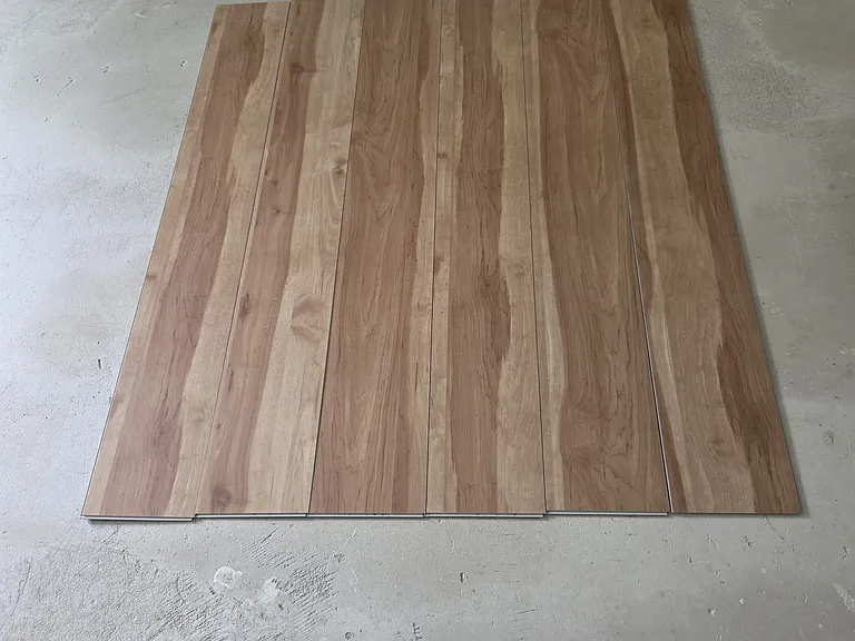 I laid out some pieces not knowing how they will actually be laid out by the flooring contractor.