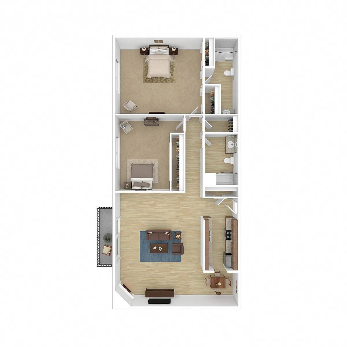 Floor plan Palace 2x2
