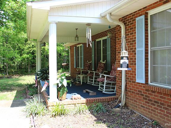 Porch has lots of room for rocking chairs