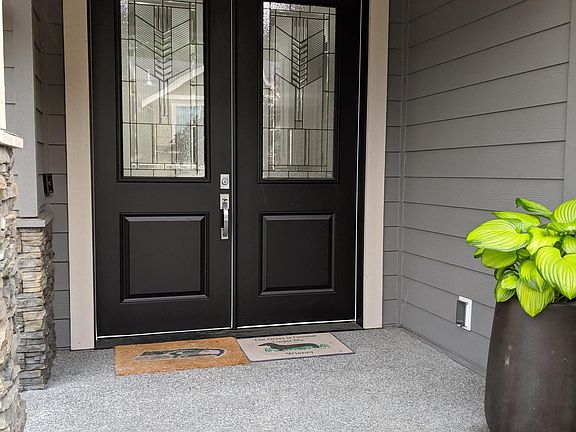 Large double door entrance