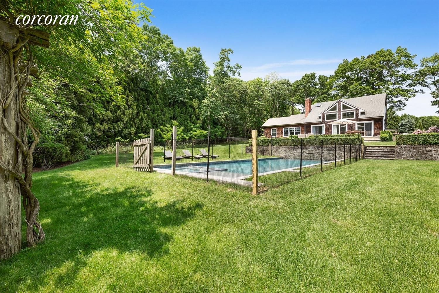  Pool view with extra safety for young children