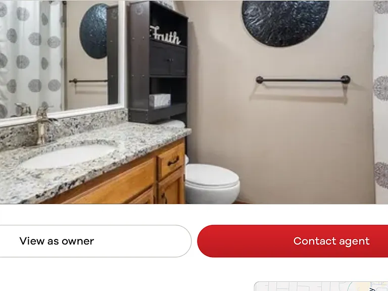 Upstairs full bathroom, toilet and shower